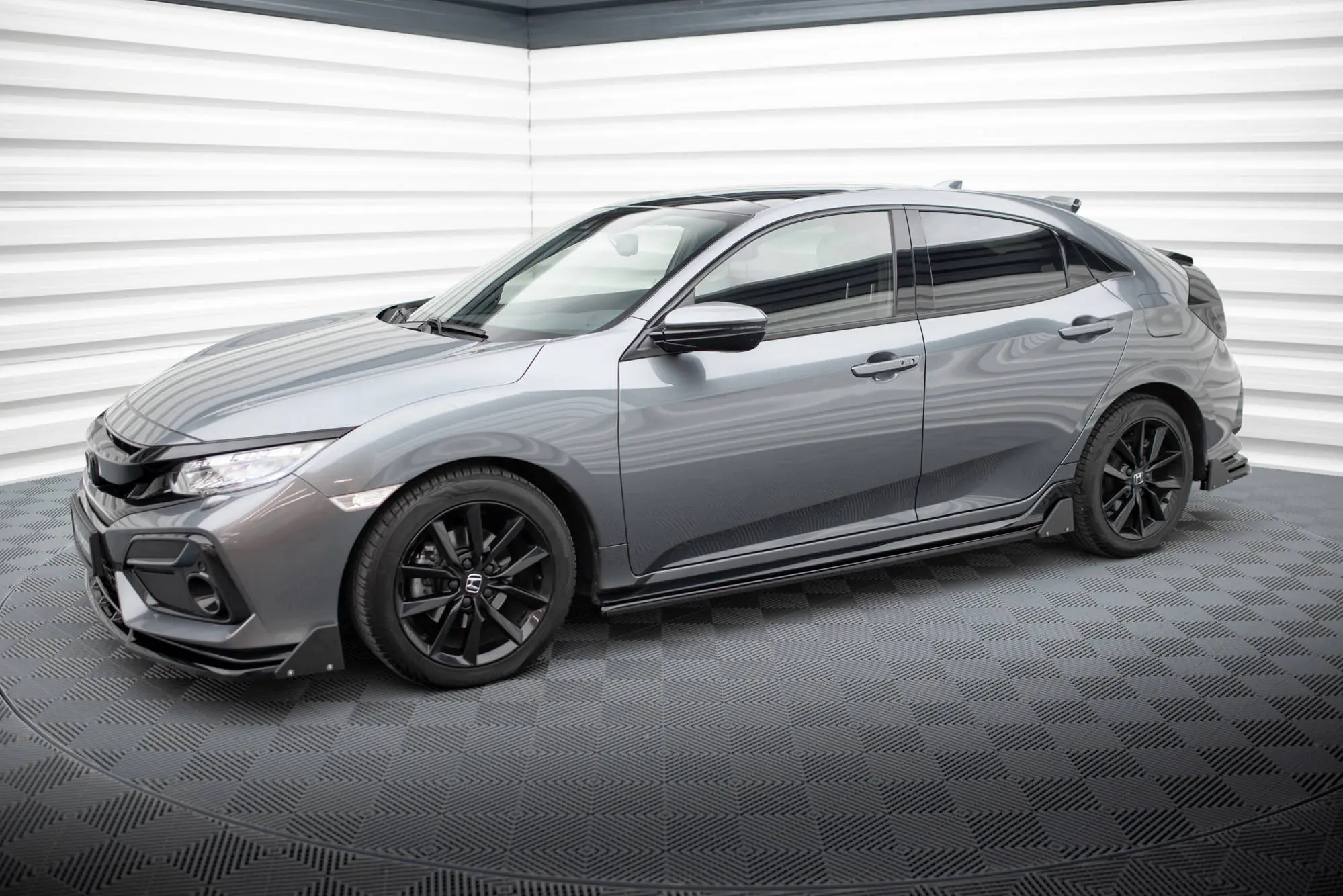 Sideskjørt + Flopper Honda Civic Sport Mk10 2020-2023 | Glossy Black Edition – bilde 5