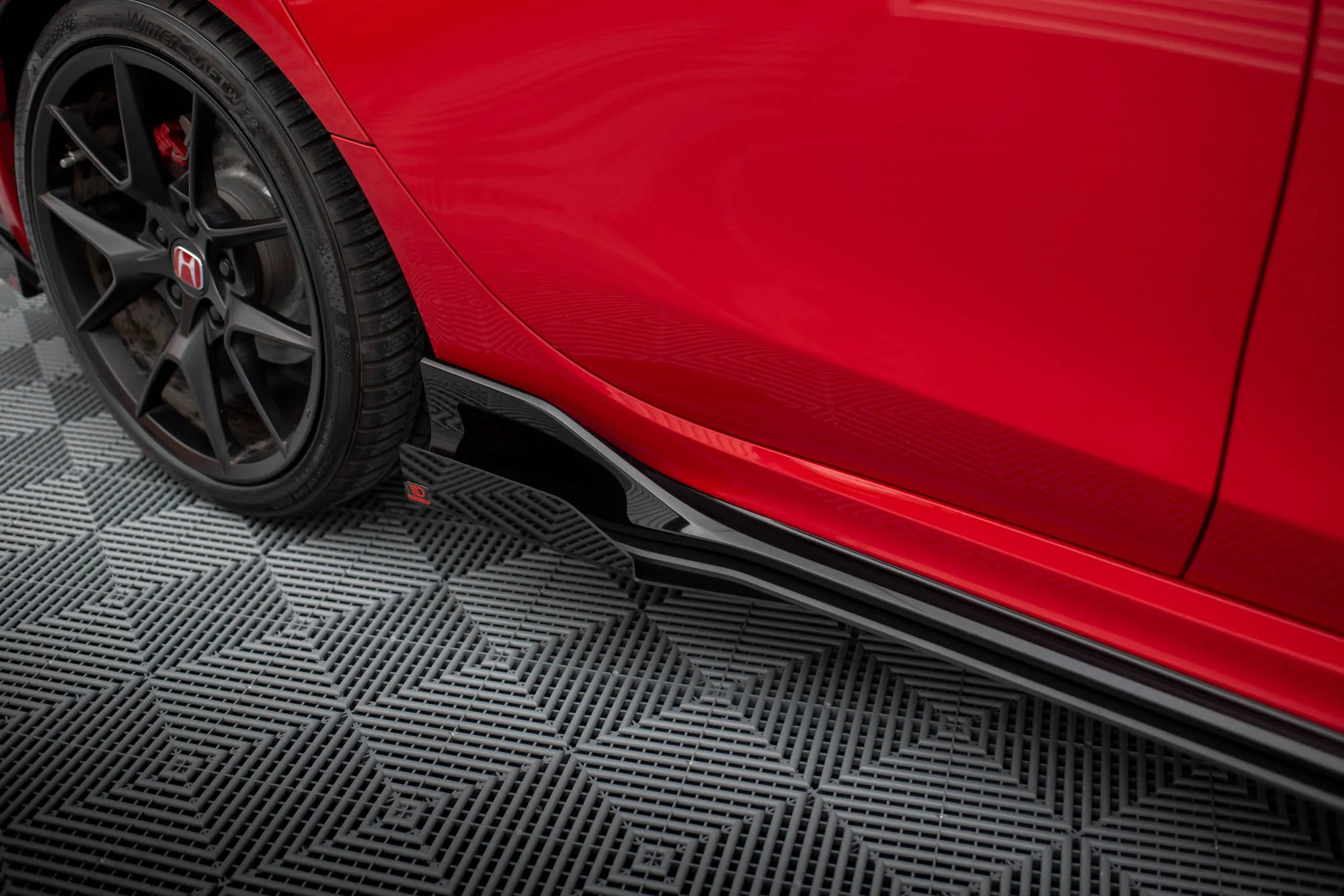 Sideskjørt-flopper Honda Civic XI Type-R 2023-> | Glossy Black Edition