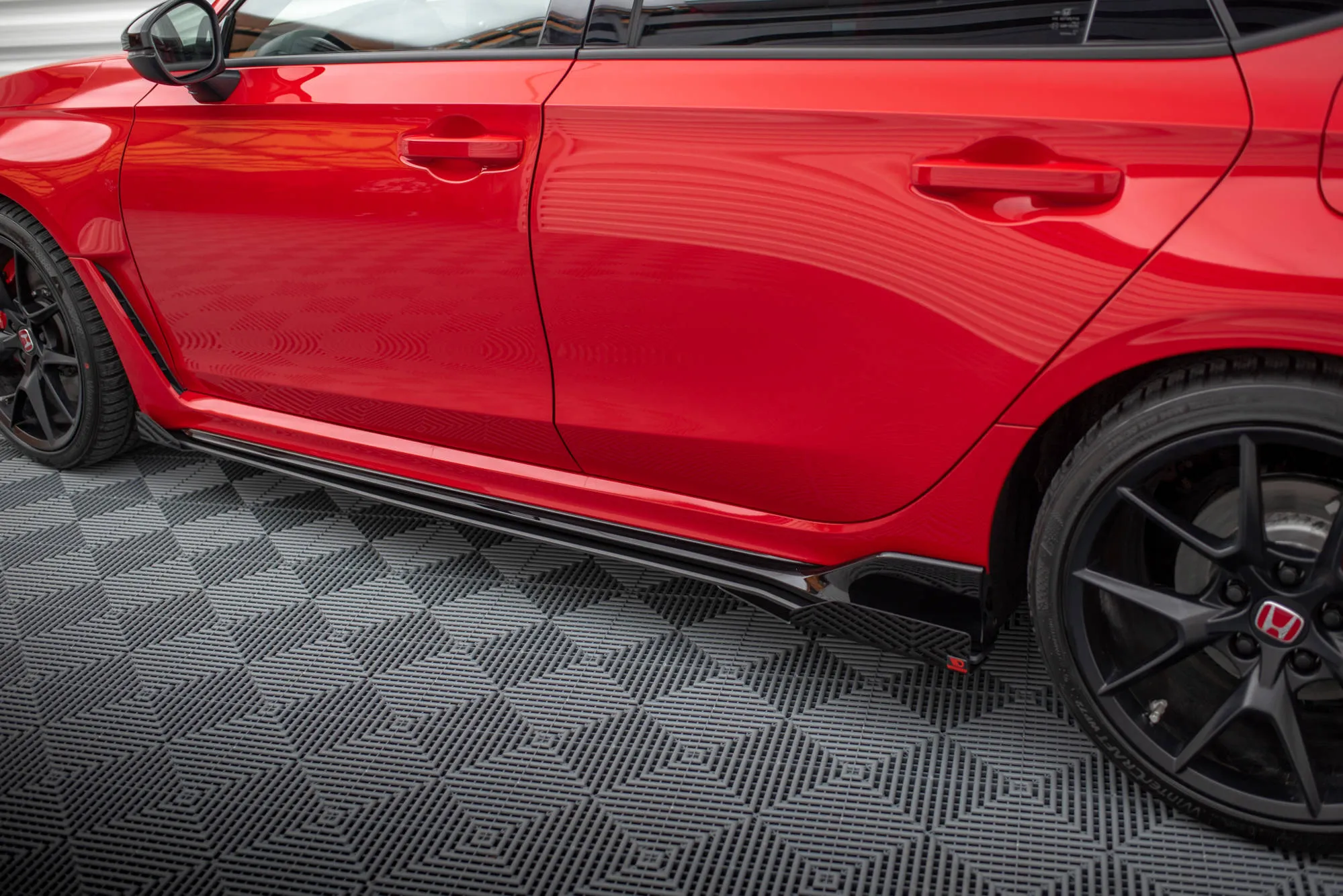 Sideskjørt + Flopper Honda Civic XI Type-R 2023-> | Street Pro Black Edition – bilde 2