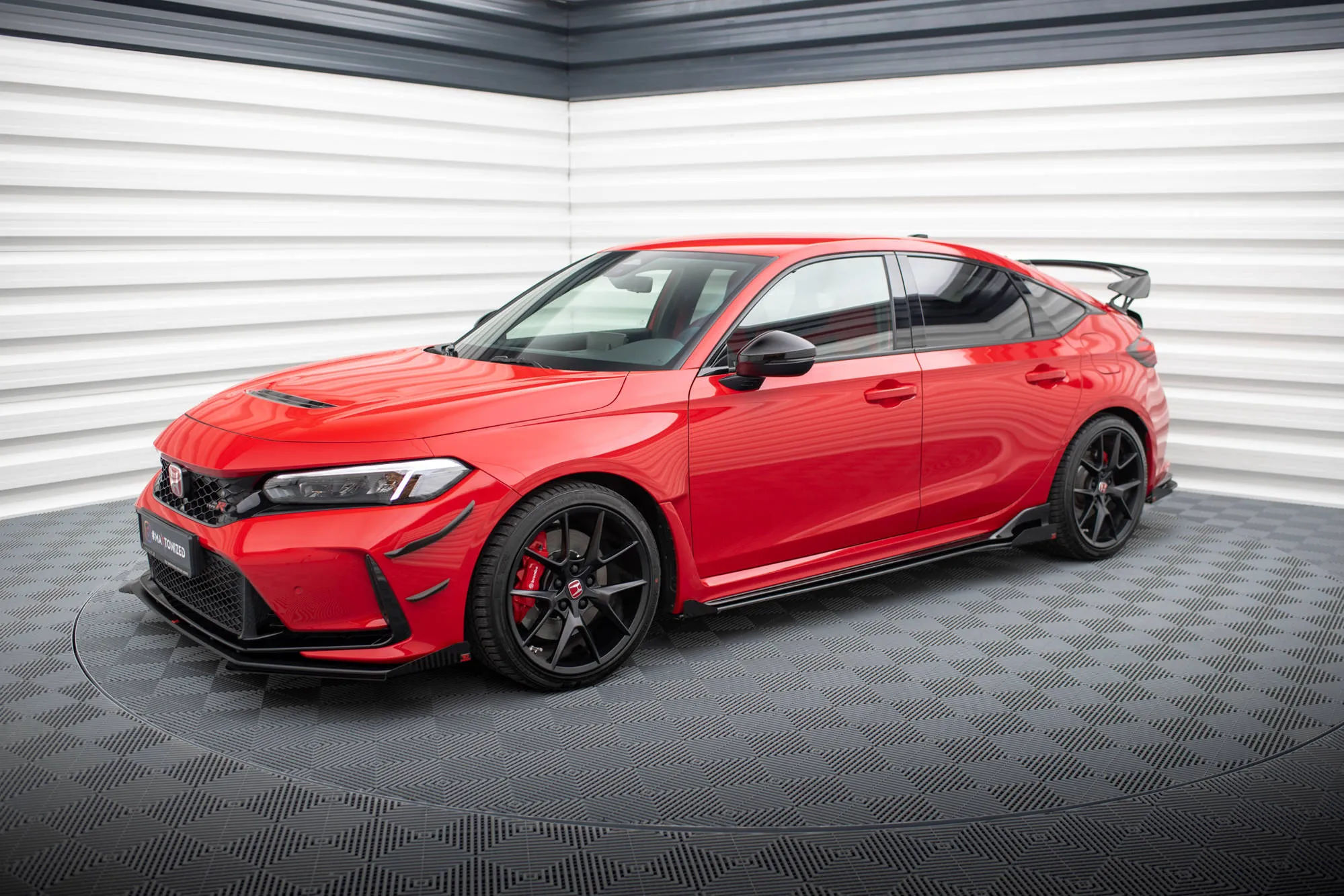 Sideskjørt + Flopper Honda Civic XI Type-R 2023-> | Street Pro Black Edition – bilde 3