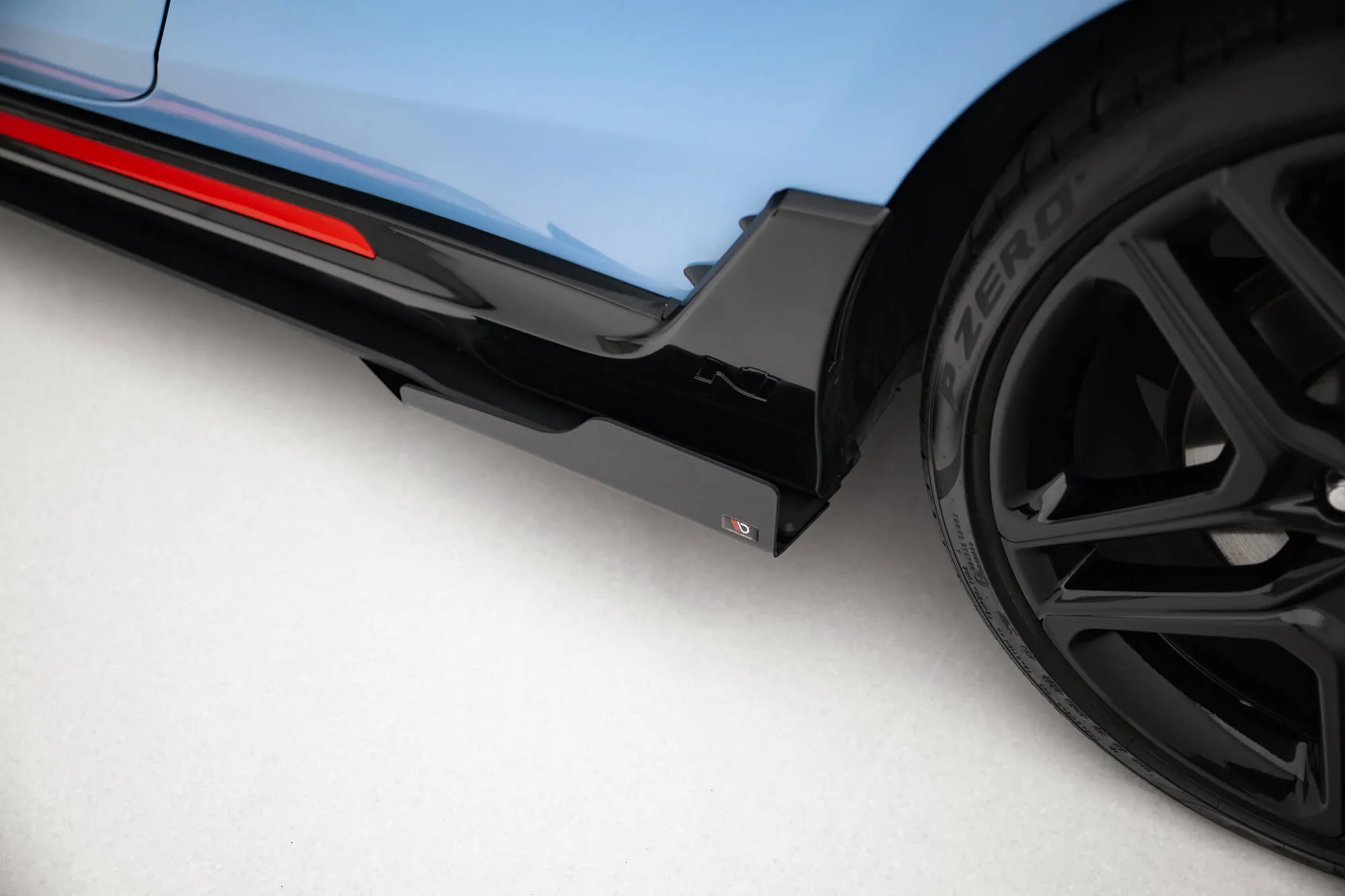 Sideskjørt + Flopper Hyundai Veloster N II 2018 - 2022 | Street Pro Black Edition – bilde 2
