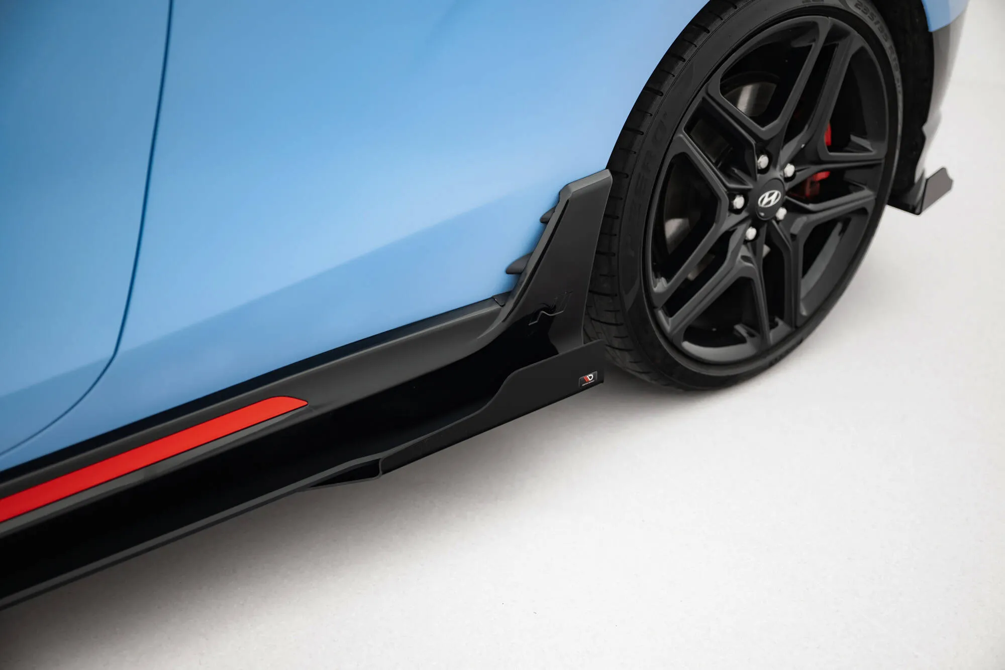 Sideskjørt + Flopper Hyundai Veloster N II 2018 - 2022 | Street Pro Black Edition – bilde 4