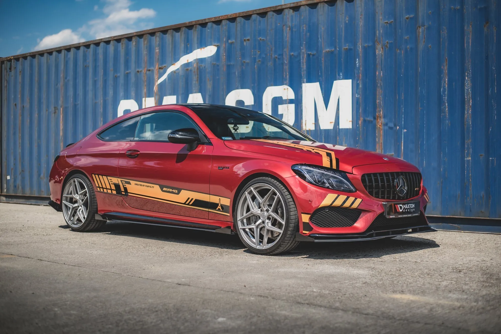 Sideskjørt + Flopper Mercedes-Benz C-Klasse (C43) | Street Pro Black Edition