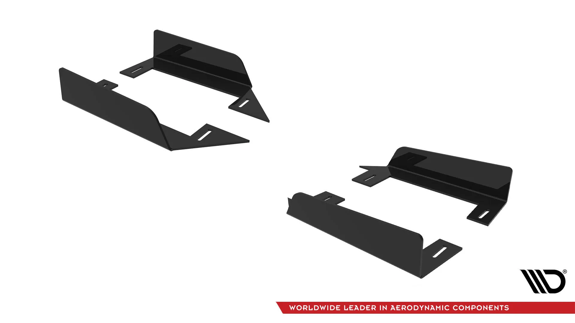 Sideskjørt-flopper Mitsubishi Lancer EVO X 2007 - 2015 | Glossy Black Edition – bilde 4