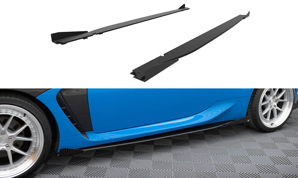 Sideskjørt + flopper Toyota GR86 2021 - > | V.1 Street Pro Black Edition – bilde 3