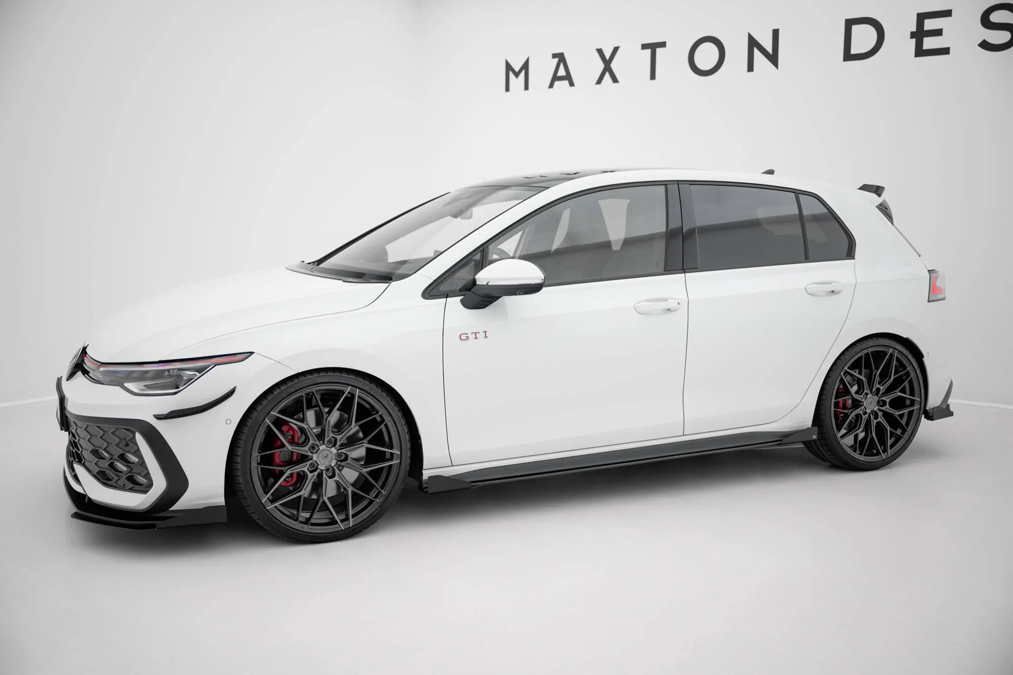 Sideskjørt + Flopper VW Golf 8 GTI / GTI Clubsport / R-line 2020-> | Street Pro Black Edition – bilde 2