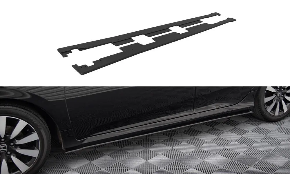 Sideskjørt Honda Civic mk10 2017 - 2022 | Street Pro Black Edition – bilde 2