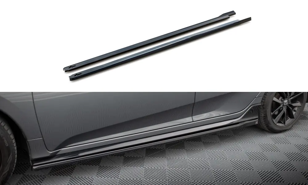 Sideskjørt Honda Civic Sport Mk10 2020-2023 | Glossy Black Edition – bilde 2