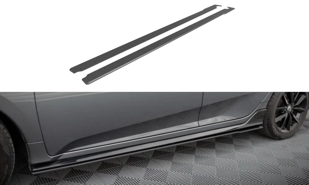 Sideskjørt Honda Civic Sport Mk10 2020-2023 | Street Pro Black Edition – bilde 2
