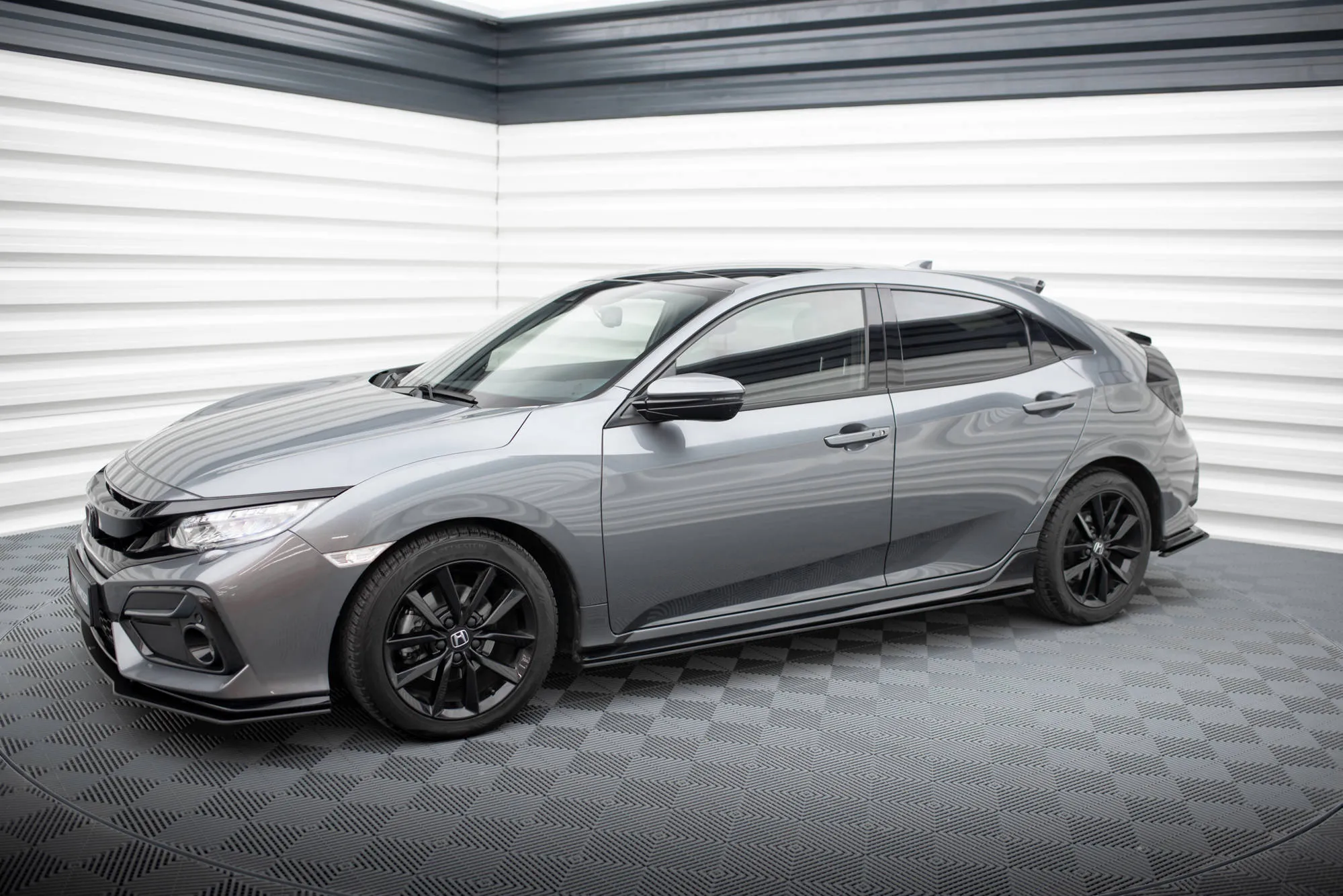 Sideskjørt Honda Civic Sport Mk10 2020-2023 | Street Pro Black Edition – bilde 2