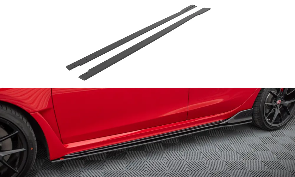 Sideskjørt Honda Civic XI Type-R 2023-> | Street Pro Black Edition – bilde 3