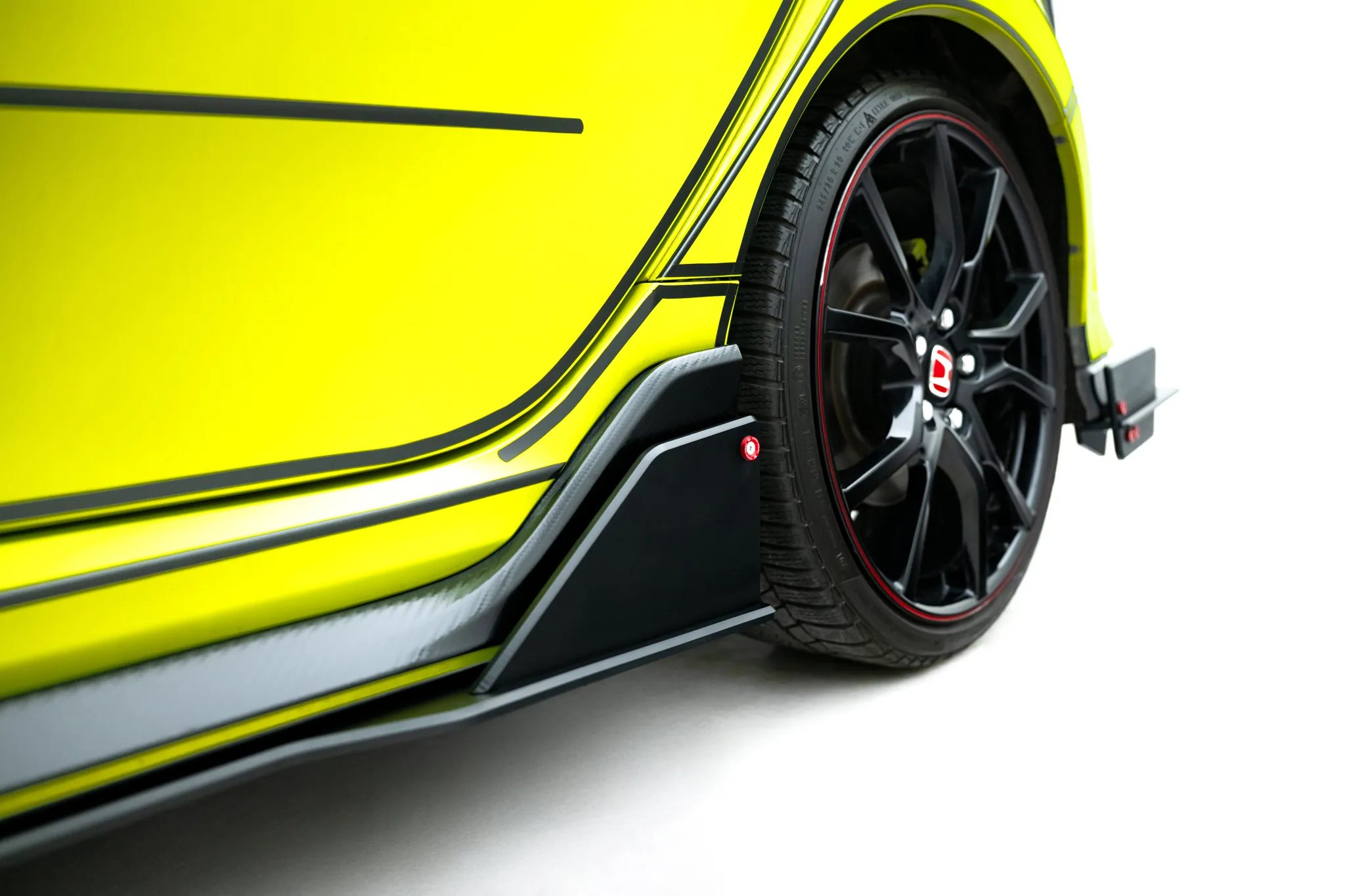 Sideskjørt Honda Type-r Civic X 2017-> | Street Pro Black Edition – bilde 3