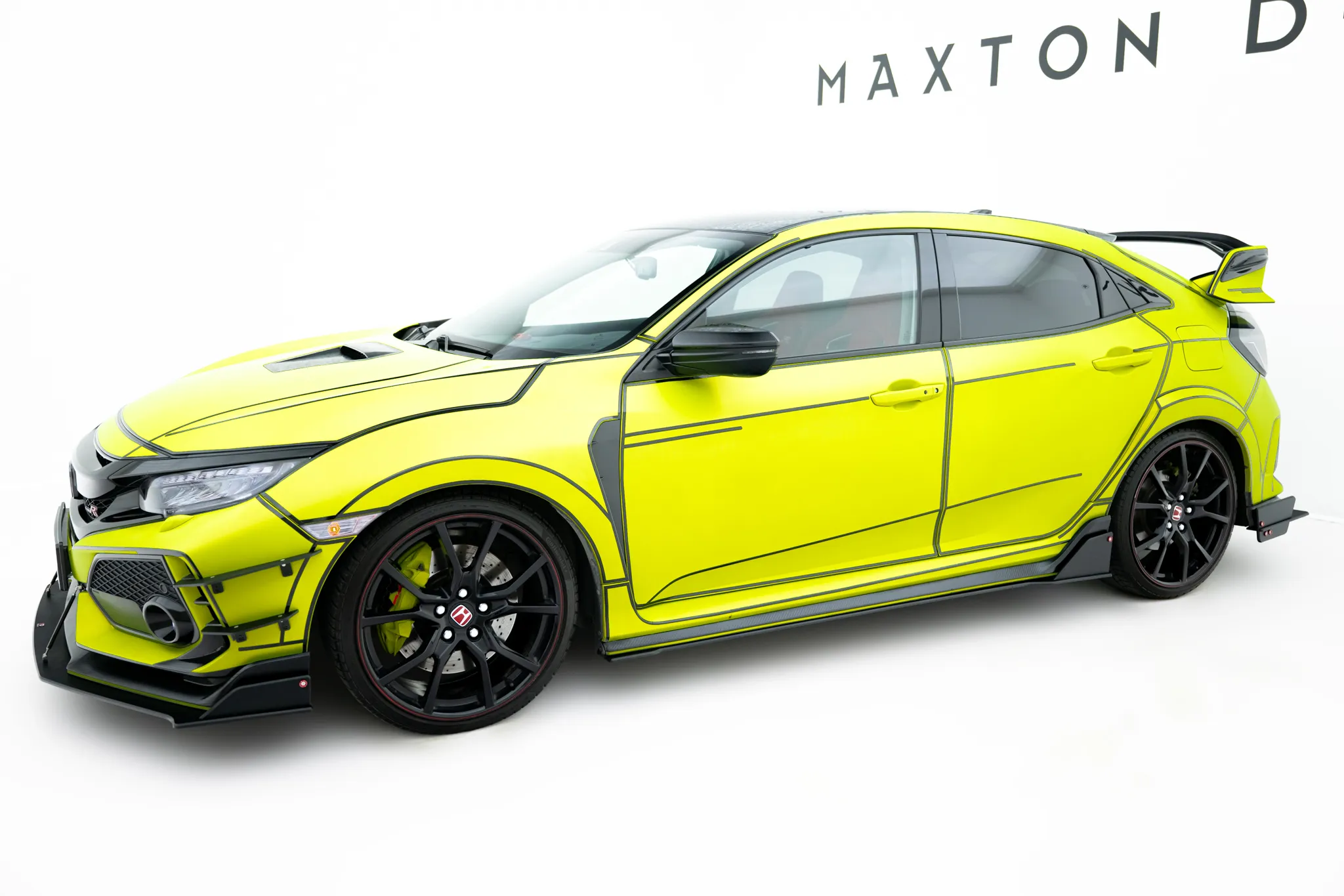 Sideskjørt Honda Type-r Civic X 2017-> | Street Pro Black Edition – bilde 4