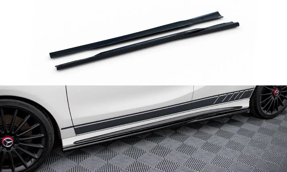 Sideskjørt Mercedes-Benz A45 AMG (W176) 2012 - 2015 | Glossy Black Edition – bilde 3