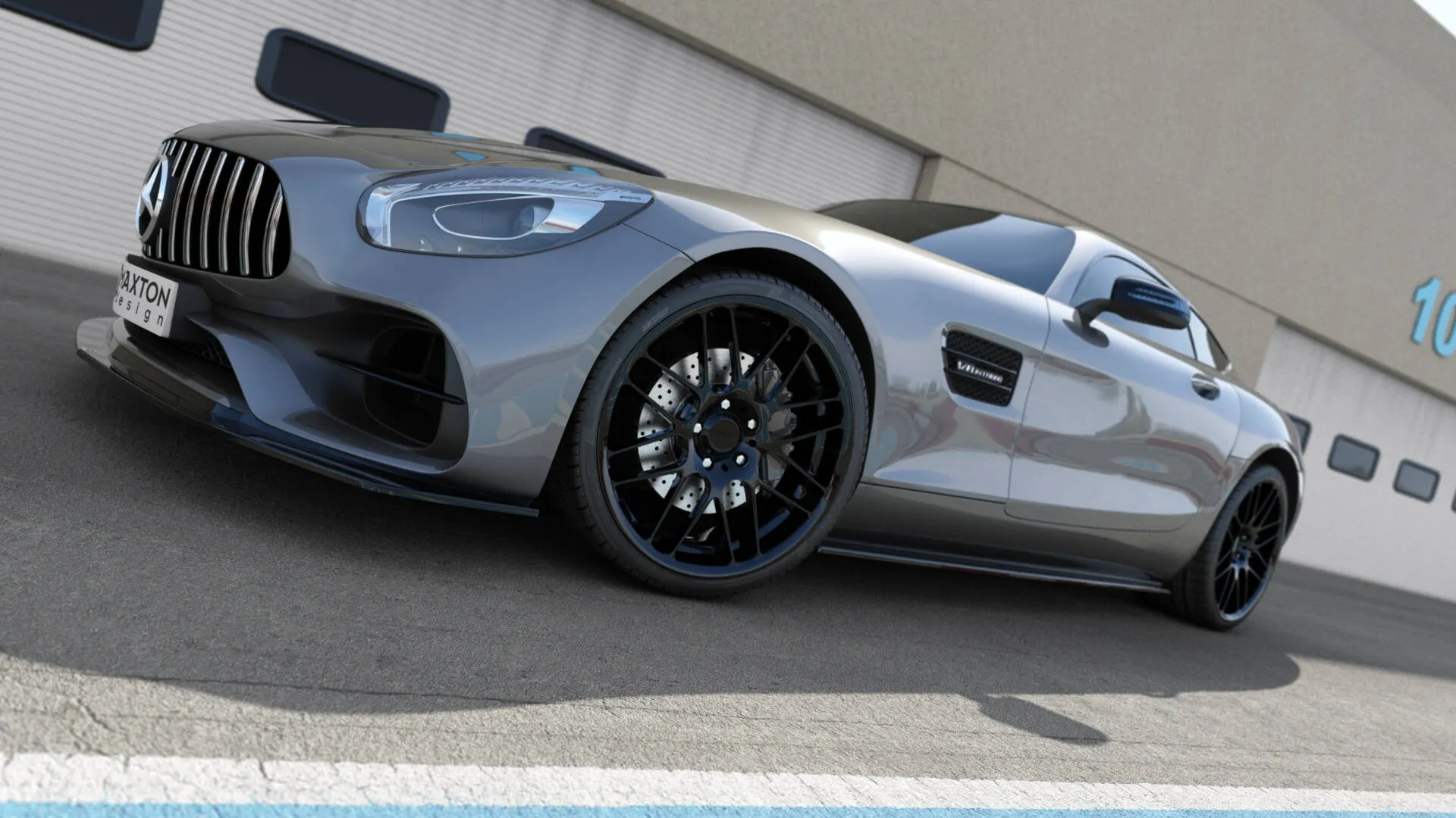 Sideskjørt Mercedes-Benz AMG GT (C190) 2014-2023 | Glossy Black Edition – bilde 2