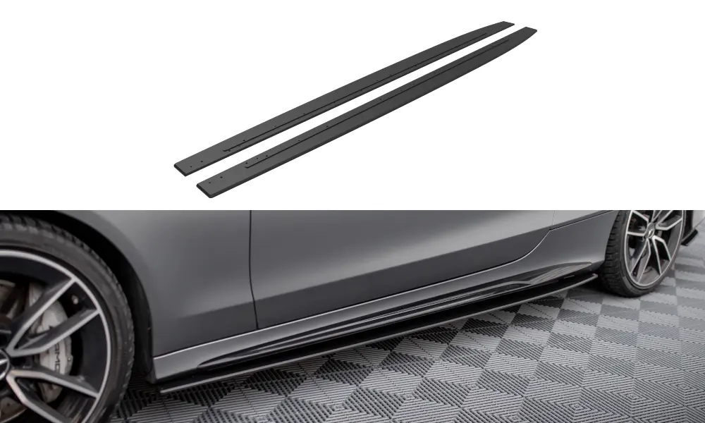 Sideskjørt Mercedes-Benz C43 AMG Coupe (C205) facelift 2018 - 2022 | Street Pro Black Edition – bilde 2