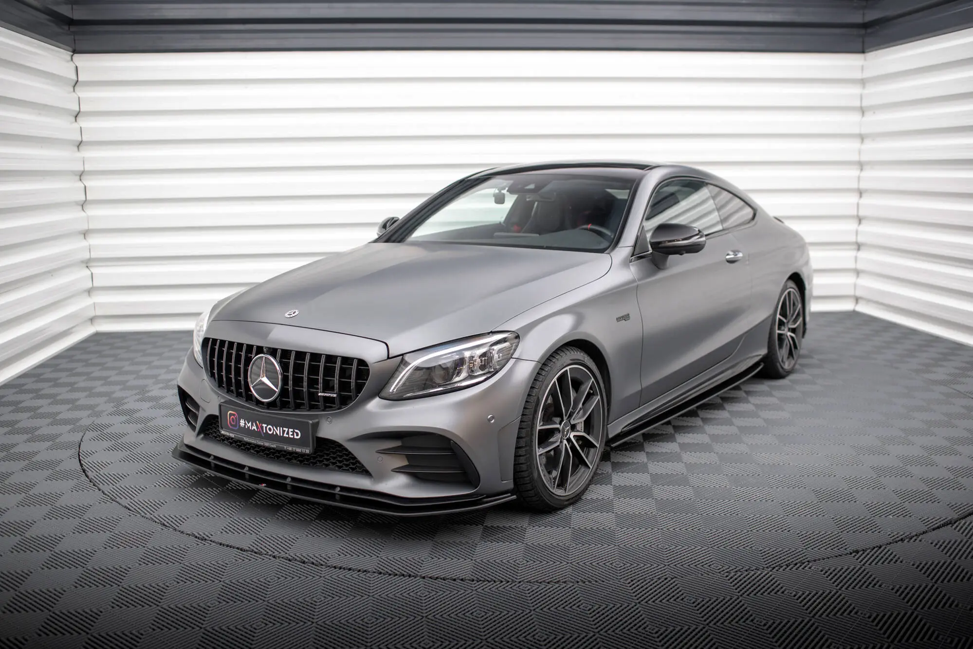 Sideskjørt Mercedes-Benz C43 AMG Coupe (C205) facelift 2018 - 2022 | Street Pro Black Edition – bilde 4