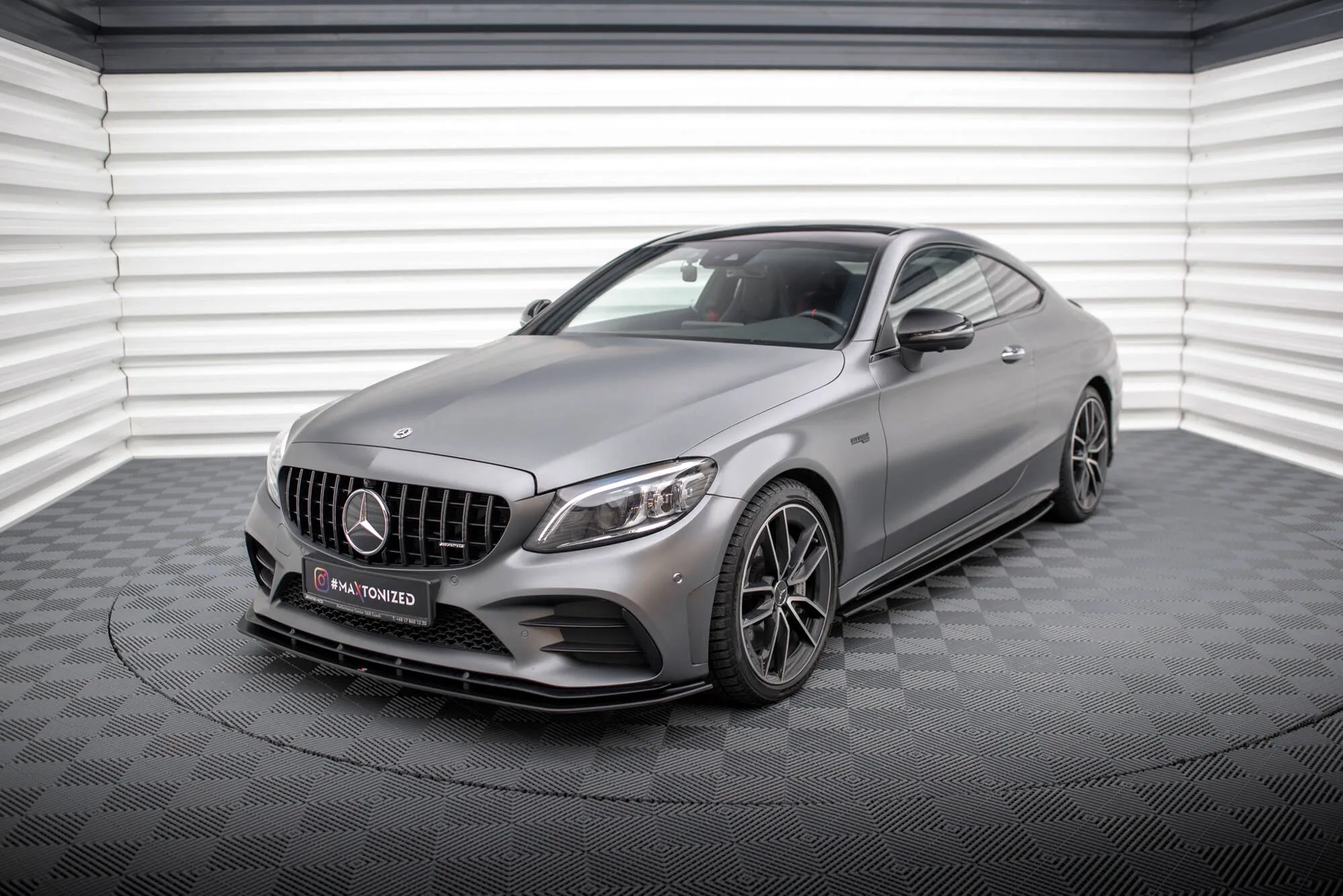 Sideskjørt Mercedes-Benz C43 AMG Coupe (C205) facelift 2018 - 2022 | Street Pro Black Edition – bilde 2