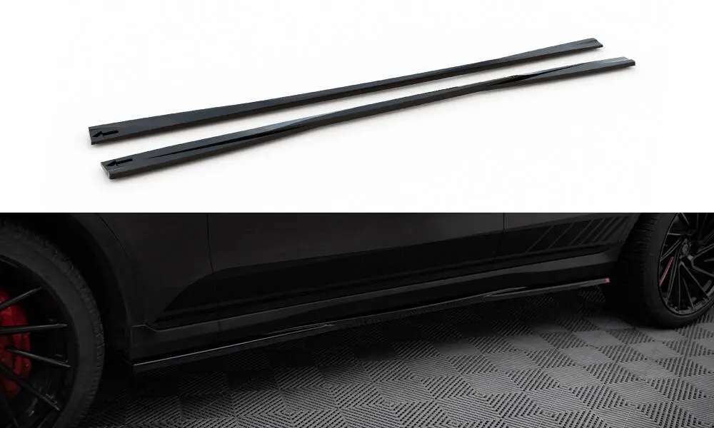 Sideskjørt Mercedes-Benz GLC Coupe (C253) AMG-Line 2016 - 2023 | V.2 Glossy Black Edition – bilde 3