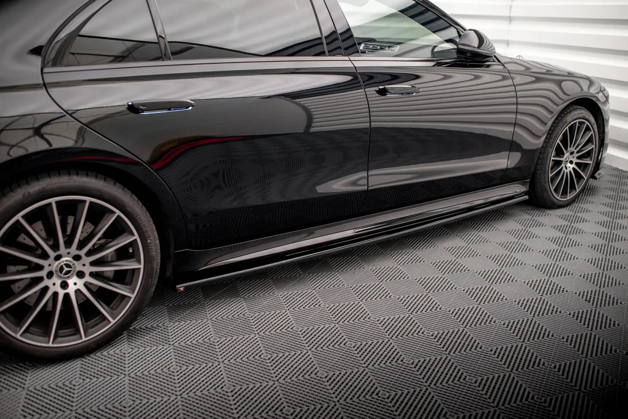 Sideskjørt Mercedes-Benz S Long (V223) AMG-Line 2020 - > | Glossy Black Edition