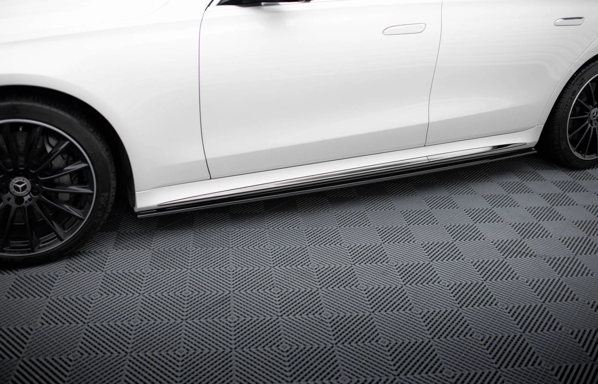 Sideskjørt Mercedes-Benz S Long (V223) AMG-Line 2020 - > | Glossy Black Edition