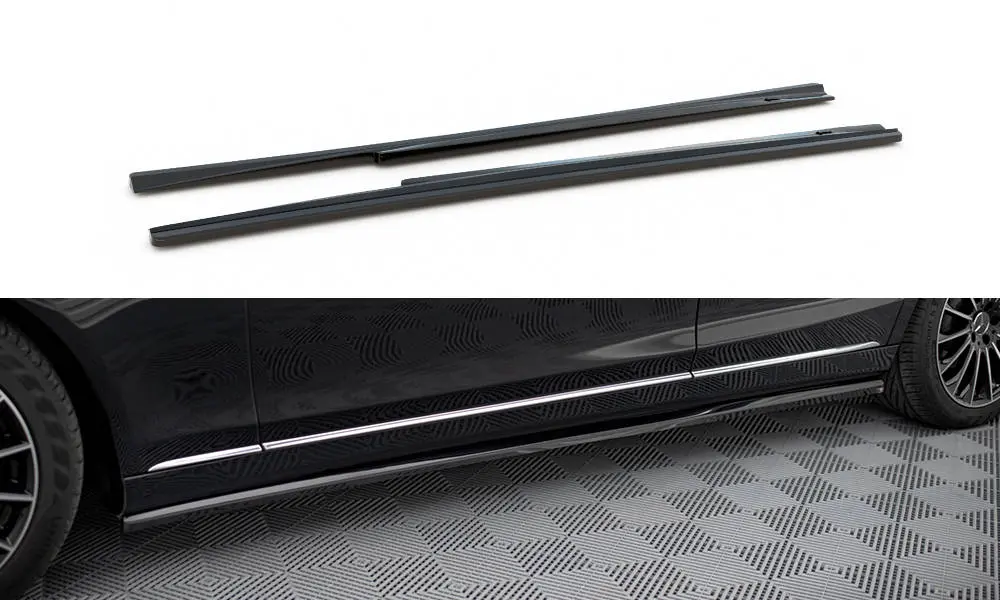 Sideskjørt  Mercedes-Benz S (W222) pre-facelift 2013 - 2017 | Glossy Black Edition – bilde 2