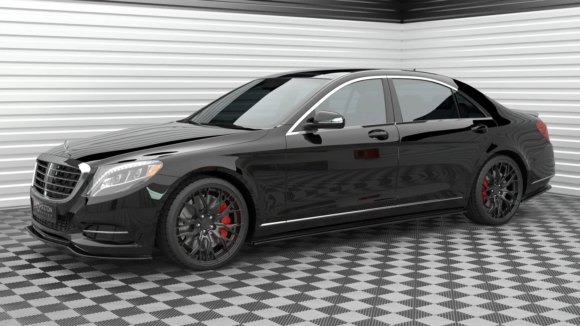 Sideskjørt Mercedes-Benz S (W222) pre-facelift 2013 - 2017 | Glossy Black Edition – bilde 2
