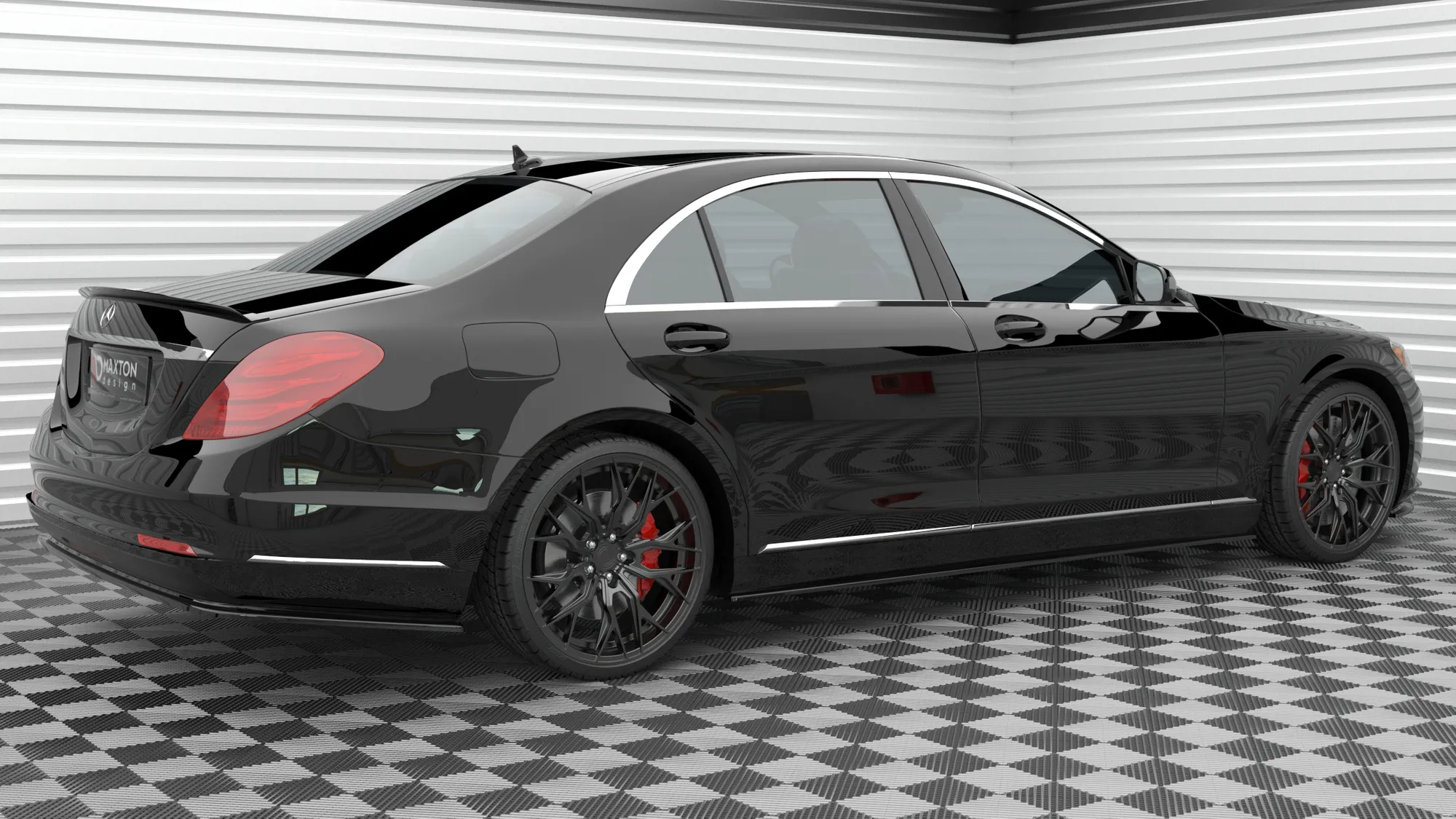 Sideskjørt Mercedes-Benz S (W222) pre-facelift 2013 - 2017 | Glossy Black Edition – bilde 4