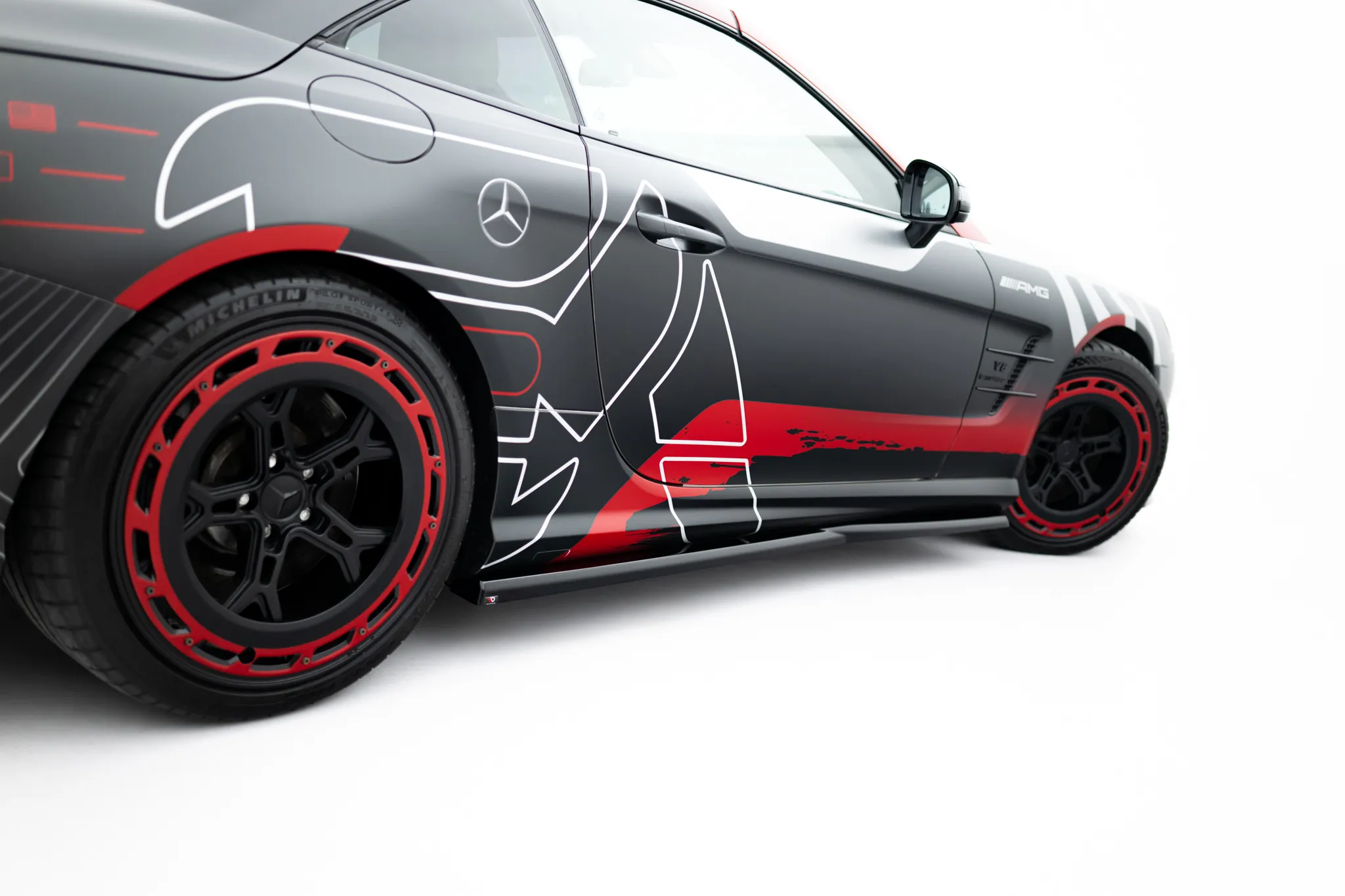 Sideskjørt Mercedes-Benz SL 63 AMG (R231) 2012 - 2016 | Glossy Black Edition – bilde 2