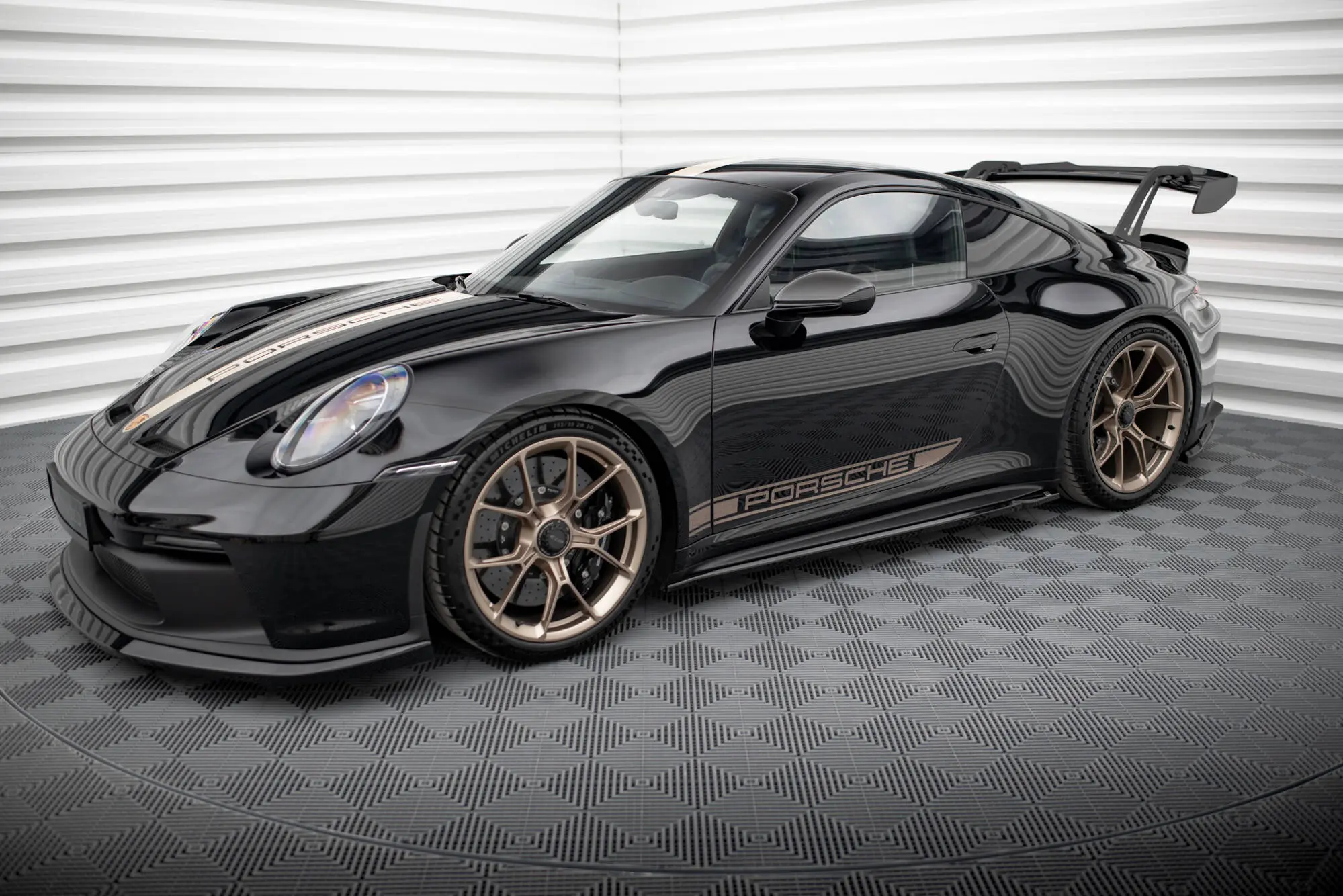 Sideskjørt Porsche 911 (992) GT3 2021 - > | Glossy Black Edition – bilde 4