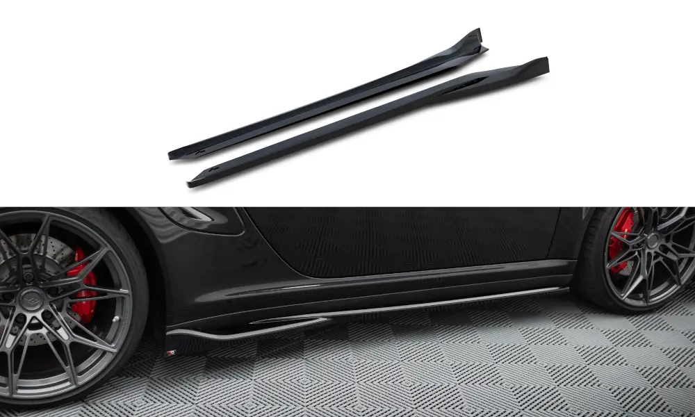 Sideskjørt Porsche 911 (997) Turbo 2006 - 2009 | Glossy Black Edition – bilde 3