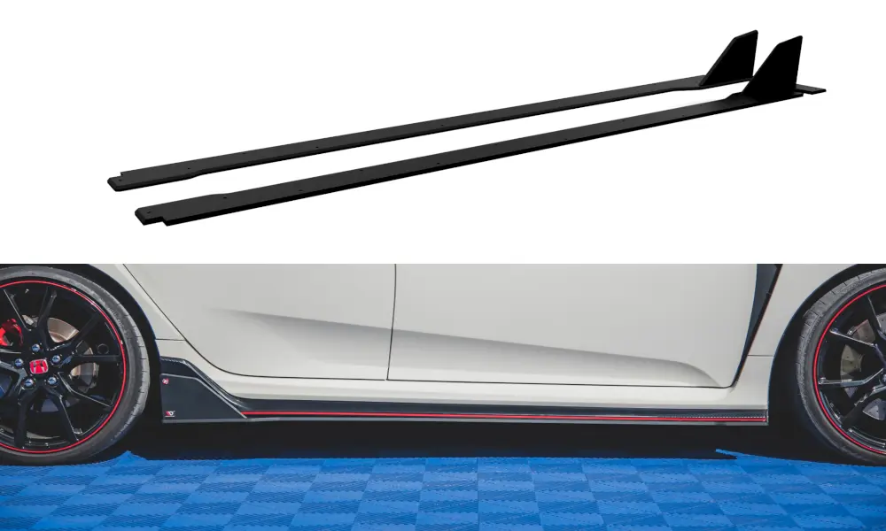SIDESKJØRT RACING DURABILITY  HONDA TYPE-R CIVIC X 2017-> – bilde 2