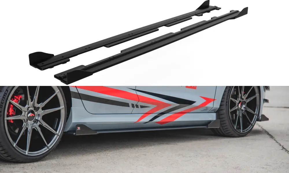 SIDESKJØRT RACING DURABILITY+ SIDESPLITTERS Ford Fiesta Mk7 ST / ST-Line 2016 - 2023 – bilde 3