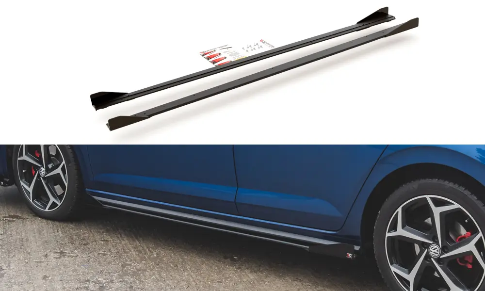 SIDESKJØRT RACING DURABILITY +SIDESPLITTERS VW POLO GTI MK6 2017-2021 – bilde 3