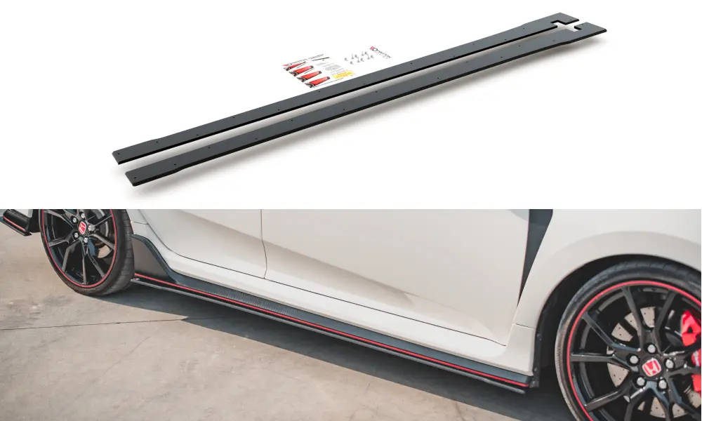 SIDESKJØRT RACING DURABILITY V.2 HONDA TYPE-R CIVIC X 2017-> – bilde 3