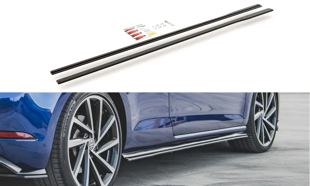 SIDESKJØRT RACING DURABILITY VW GOLF MK7 R / R-LINE 2017-2020 – bilde 2