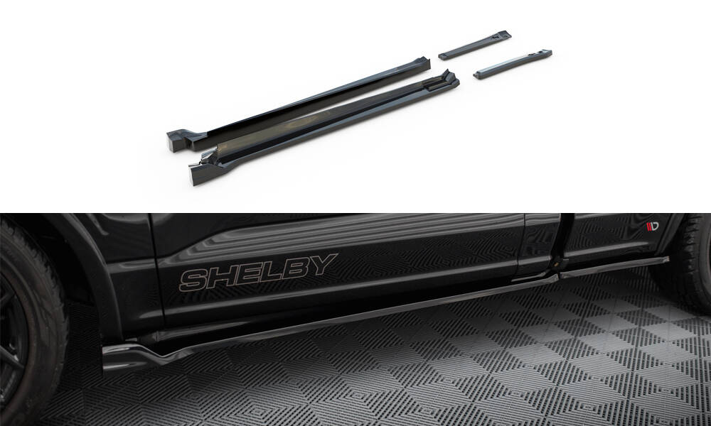 Sideskjørt Shelby F150 Super Snake 2020 - > | Glossy Black Edition – bilde 3