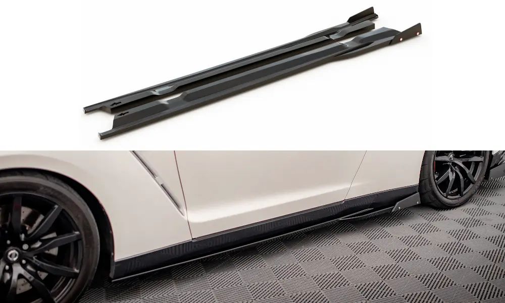SIDESKJØRT + SIDESPLITTERS NISSAN GT-R R35 2011 - 2016 – bilde 2