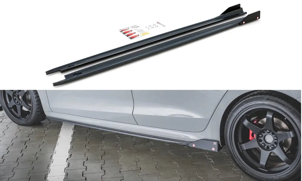 SIDESKJØRT +SIDESPLITTERS V.2 Skoda Octavia IV RS 2020 -> – bilde 3