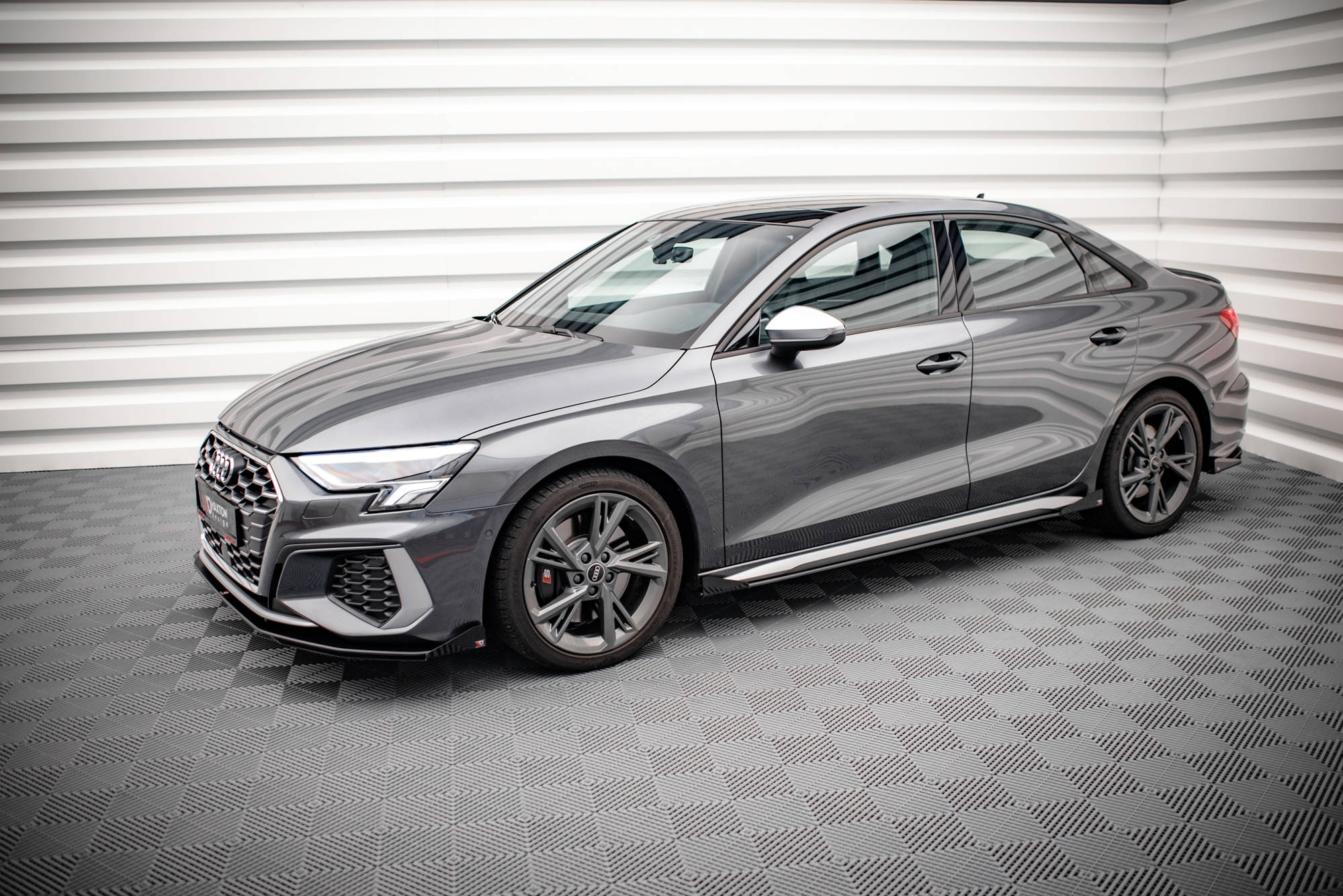 SIDESKJØRT STREET PRO + SIDESPLITTERS Audi S3 8Y Sedan 2020-> / Audi A3 8Y S-Line Sedan 2020-> – bilde 3