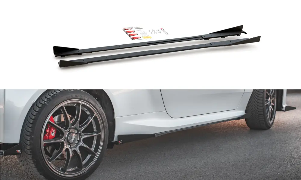 Sideskjørt Street Pro + Sidesplitters Toyota Yaris GR mk4 2020-> – bilde 2
