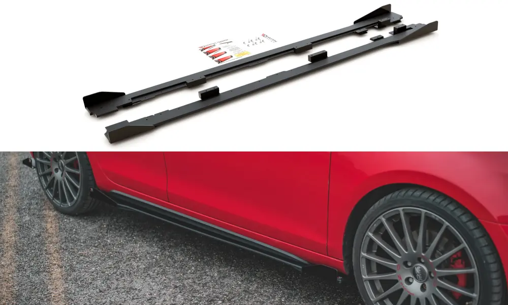 SIDESKJØRT STREET PRO +SIDESPLITTERS VW GOLF GTI MK6 2008-2012 – bilde 3