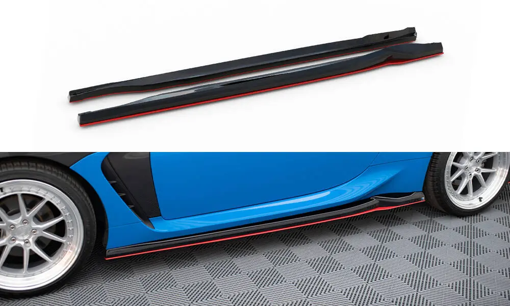 Sideskjørt Toyota GR86 2021 - > | V. Glossy Black + Red Edition – bilde 3