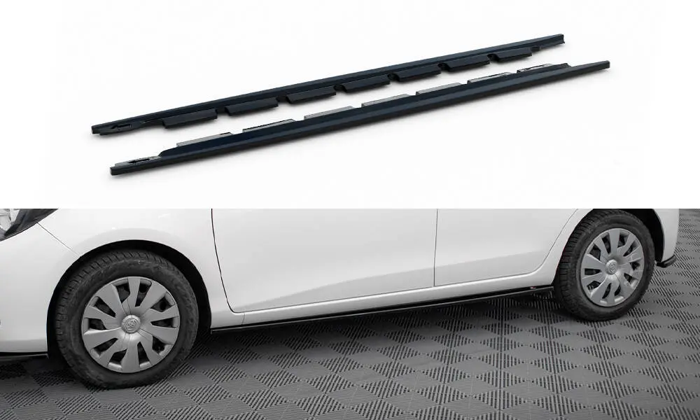 Sideskjørt Toyota Yaris Mk3 facelift 2014 - 2017 | Glossy Black Edition Image 2