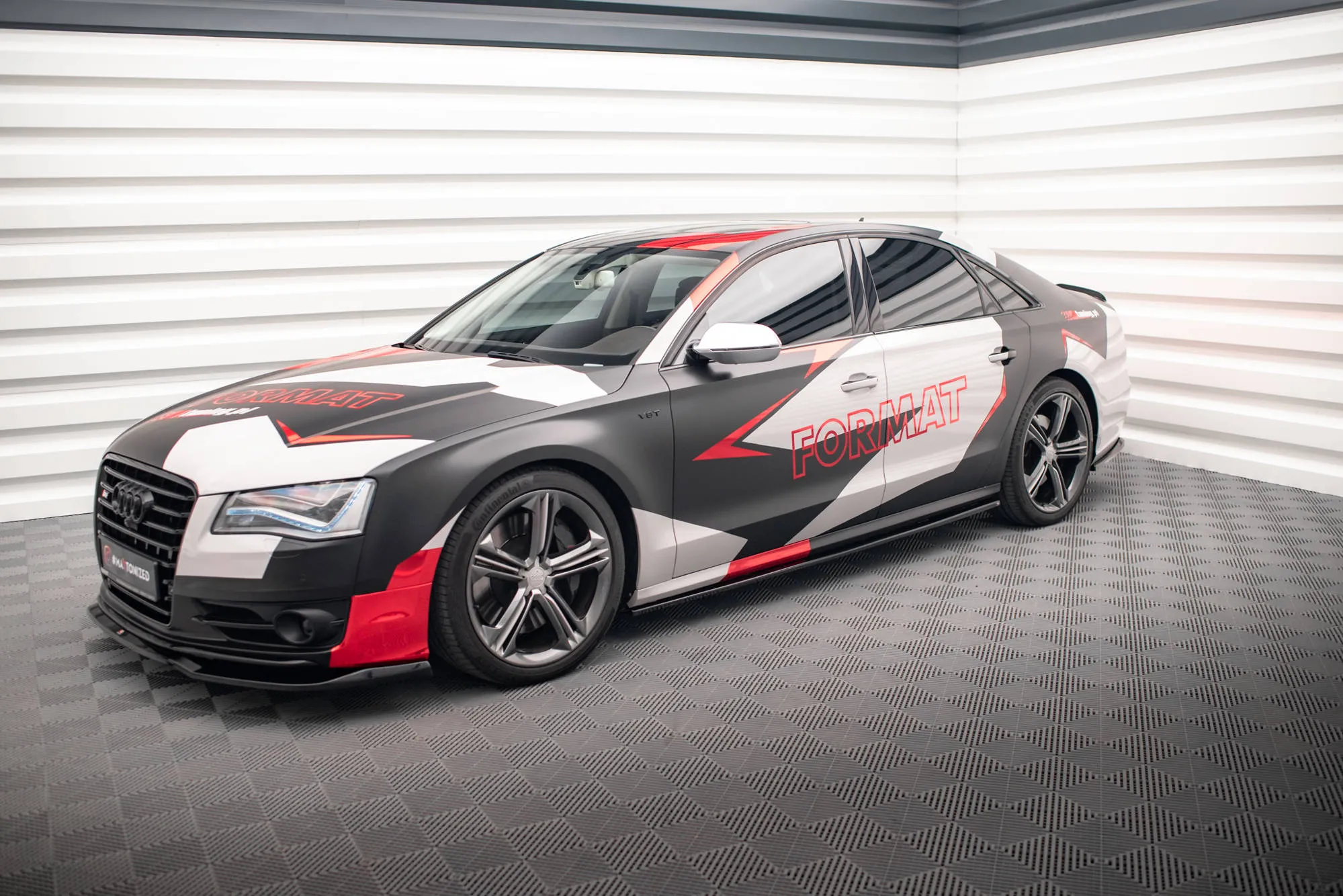 Sideskjørt V.1 Audi S8 (D4) 2012-2015 | Glossy Black Edition – bilde 3