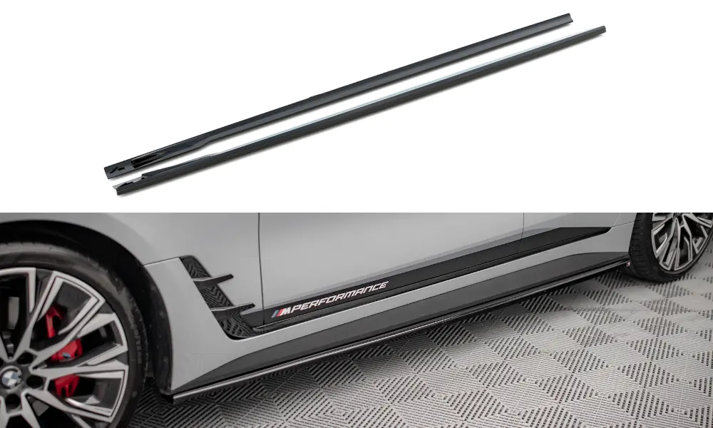 Sideskjørt V.1  BMW 4 M Pack (G22 / G23) 2020-> / BMW i4 (G26) 2021-> – bilde 4