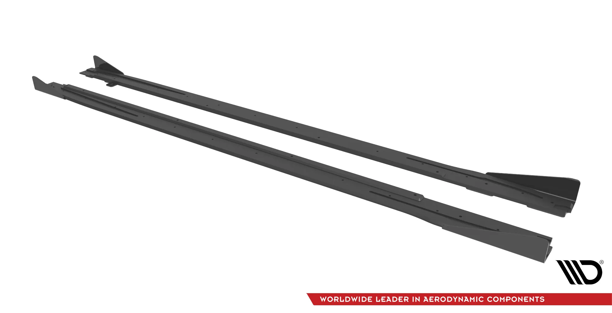 Sideskjørt V.1 + Flopper Audi A3/S3 8Y 2020 -> | Street Pro Black Edition