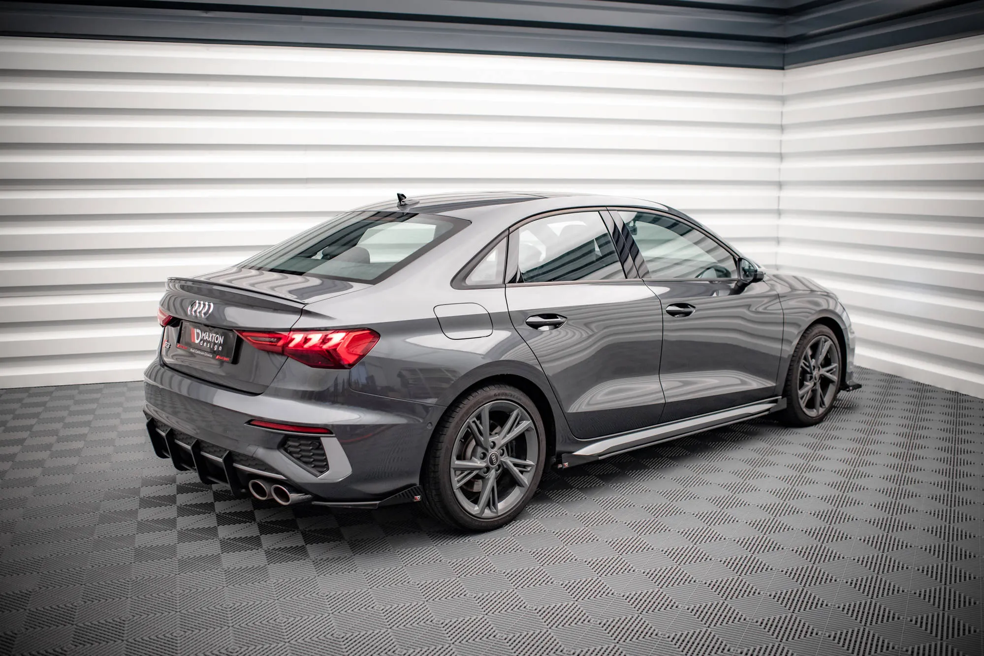 Sideskjørt V.1 + Flopper Audi A3/S3 8Y 2020 -> | Street Pro Black Edition – bilde 6