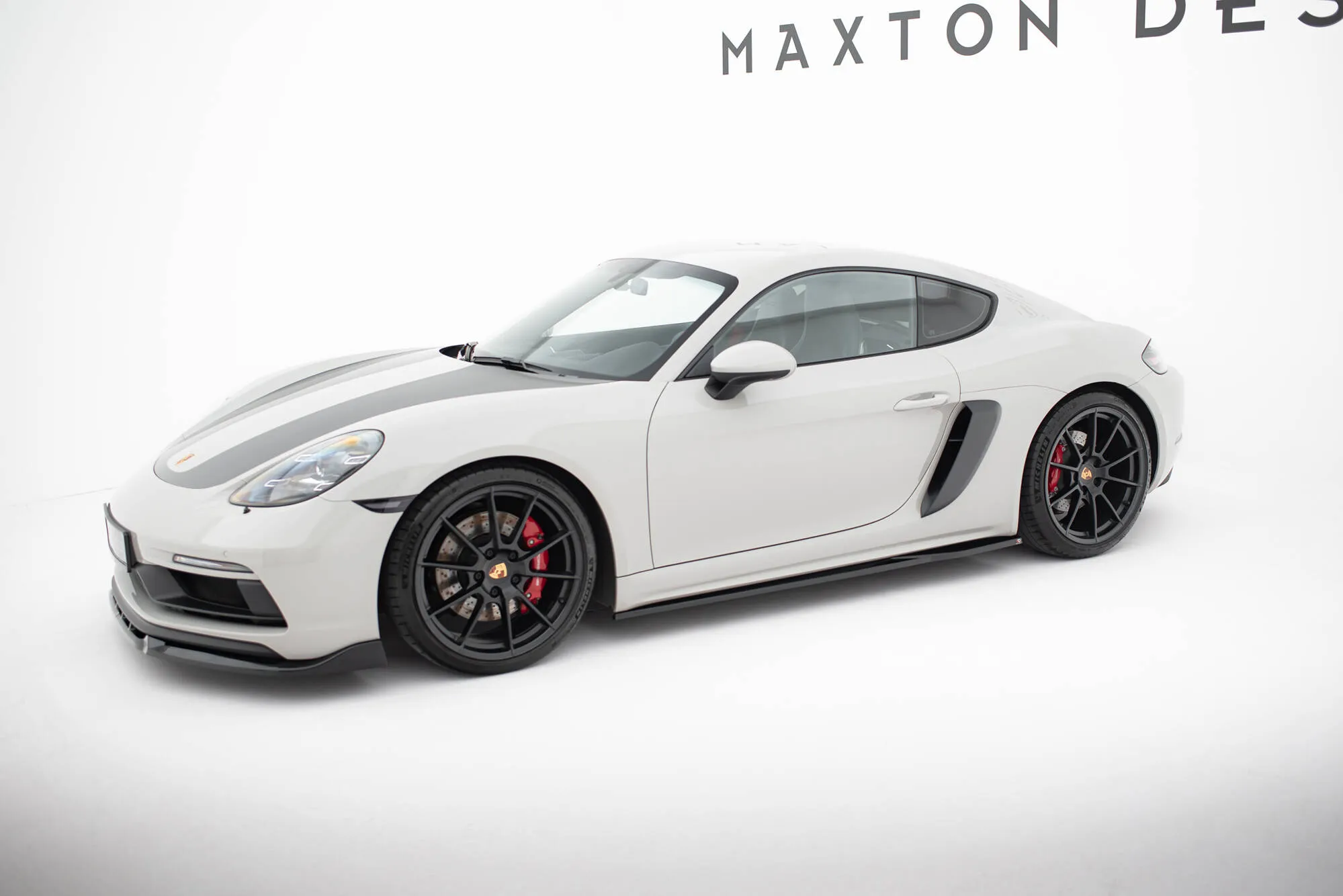 Sideskjørt V.1 Porsche 718 Cayman GTS 982c 2016 -> | Glossy Black Edition – bilde 2