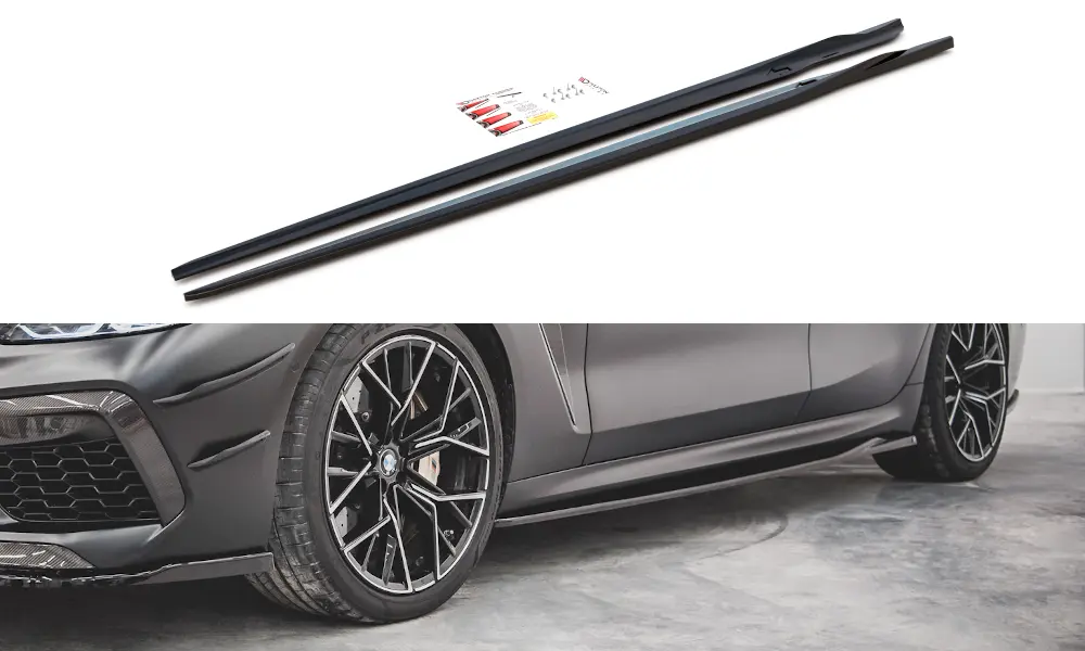 SIDESKJØRT V.2 BMW M8 (F93) Gran Coupe 2019-> / BMW 8 (G16) Gran coupe M-Pack 2018 -> – bilde 2